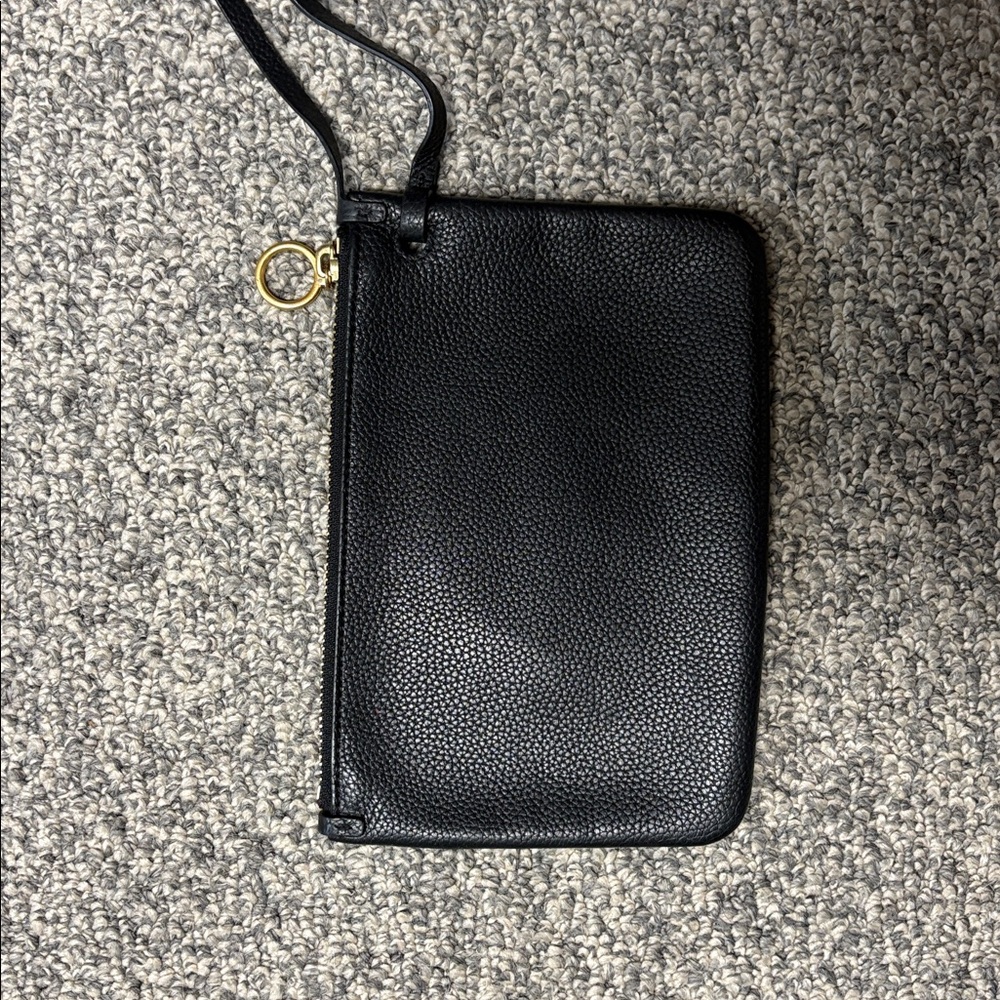 Tory Burch Black Leather Pouch - Picture 4 of 4